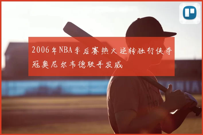 2006年NBA季后赛热火逆转独行侠夺冠奥尼尔韦德联手发威