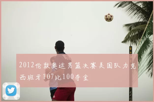 2012伦敦奥运男篮决赛美国队力克西班牙107比100夺金