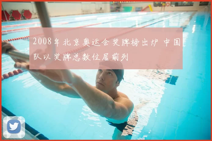 2008年北京奥运会奖牌榜出炉 中国队以奖牌总数位居前列